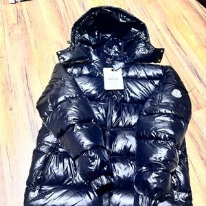 Moncler Shiny Black Down Jacket